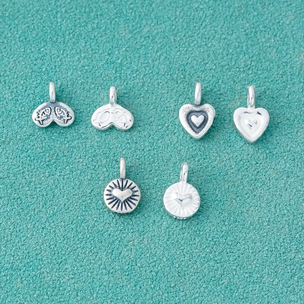 925 Sterling Silver Heart & Fi - Jewelry Making In La avaliação e preço