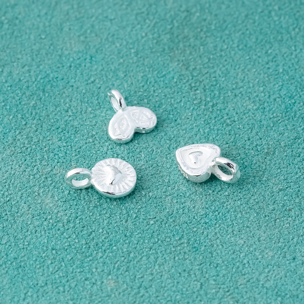 925 Sterling Silver Heart & Fi - Jewelry Making In La avaliação e preço