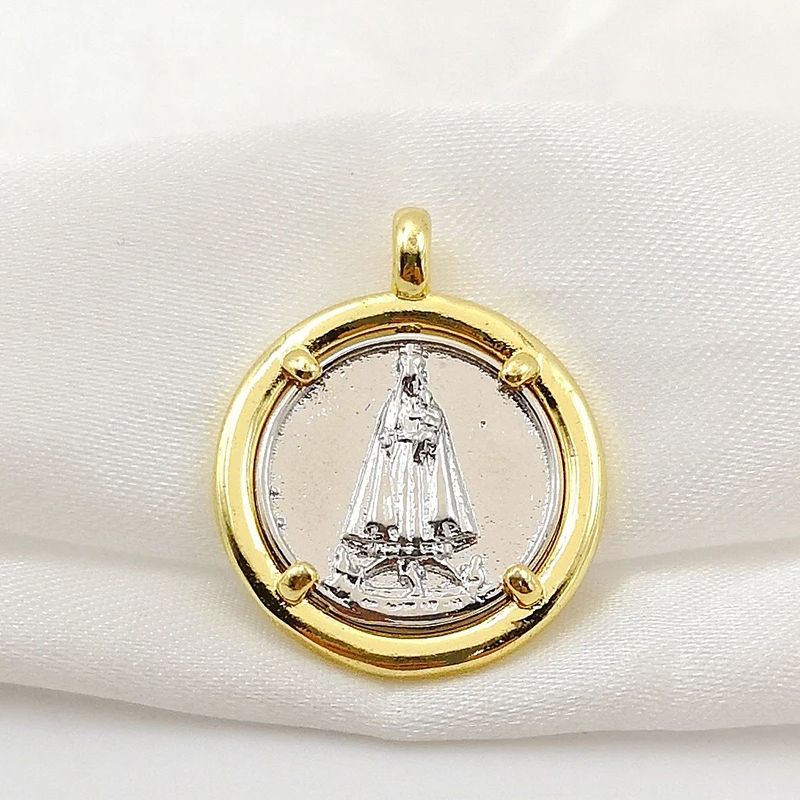 Gold Plated Our Lady of Fatima - Jewelry Making In La avaliação e preço