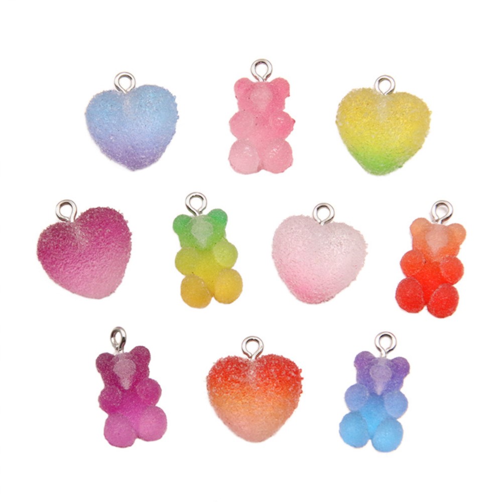 20Pcs Gradient Color Candy Res - Jewelry Making In Clay avaliação e preço