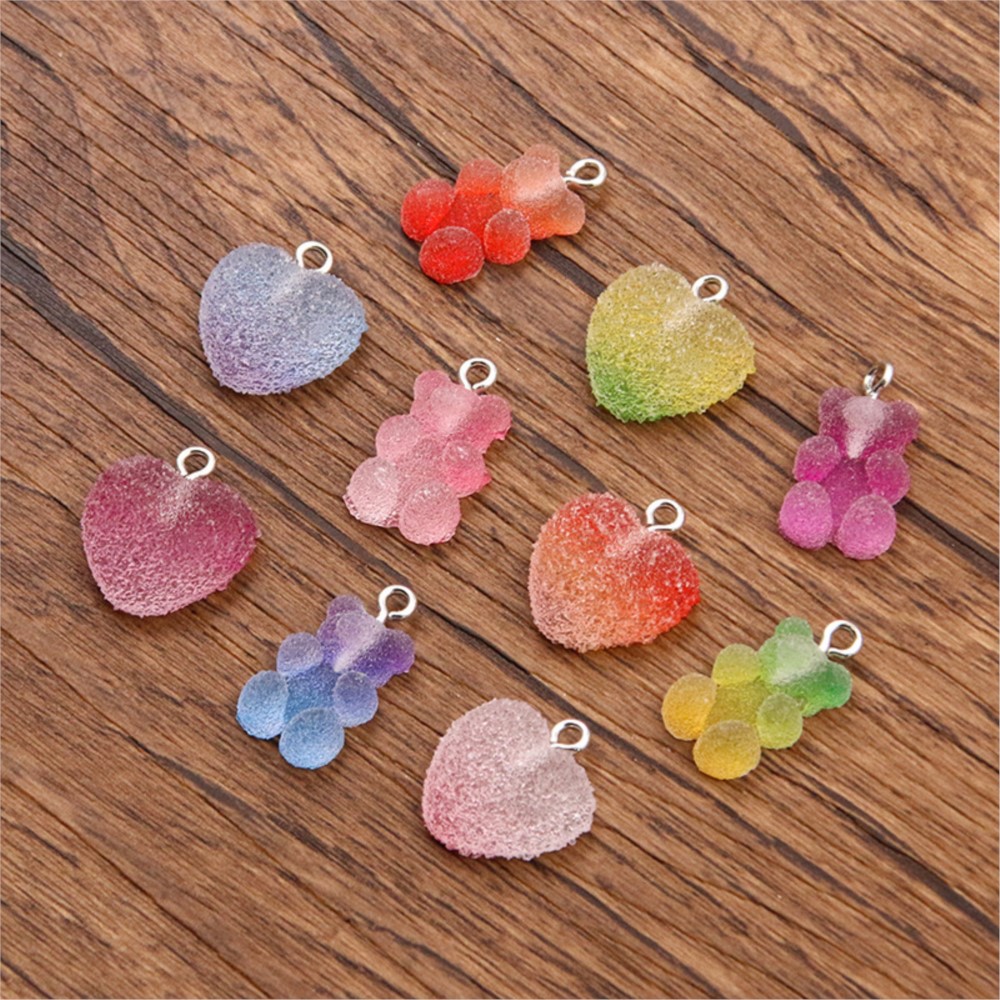20Pcs Gradient Color Candy Res - Jewelry Making In Clay avaliação e preço