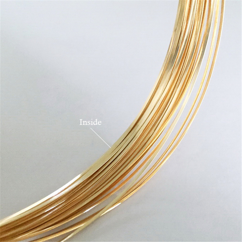 14K Gold Filled Half Round Wir - Jewelry Making Gold Wire avaliação e preço