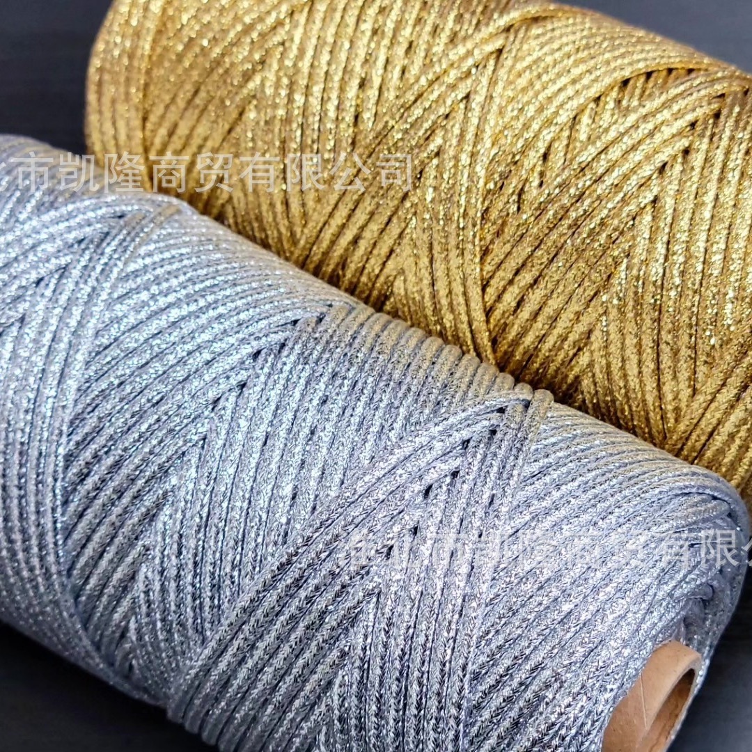 Shiny Metallic Braided Cord 3m - Jewelry Making Gold Wire avaliação e preço