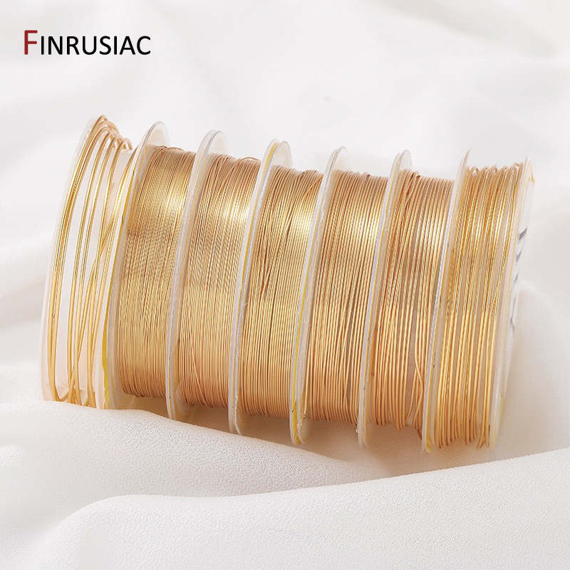 14K Gold Plated Copper Wire Fo - Jewelry Making Gold Wire avaliação e preço