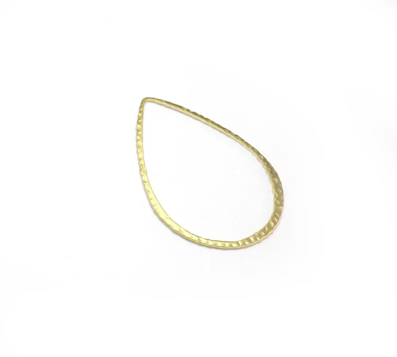 10pcs Hammered Teardrop Charm, - Jewelry Making Hammer avaliação e preço