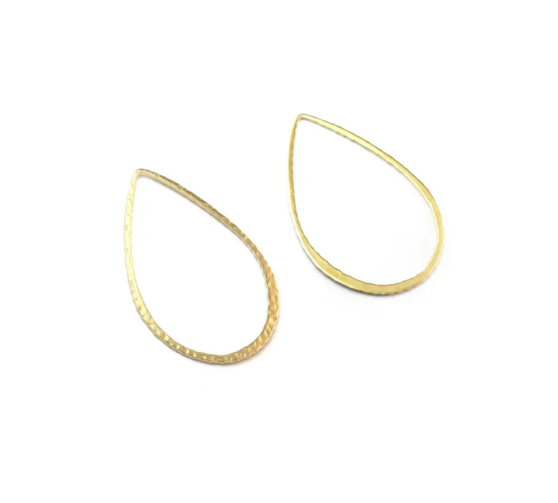 10pcs Hammered Teardrop Charm, - Jewelry Making Hammer avaliação e preço