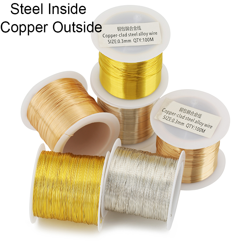 100meters Copper Stainless Ste - Jewelry Making Thread avaliação e preço