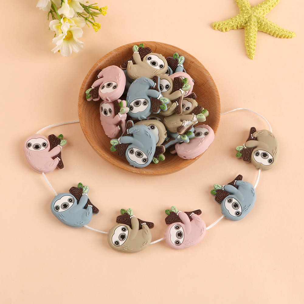 3pc/Lot Cartoon Mini Sloth Sil - Jewelry Making For Dummies avaliação e preço