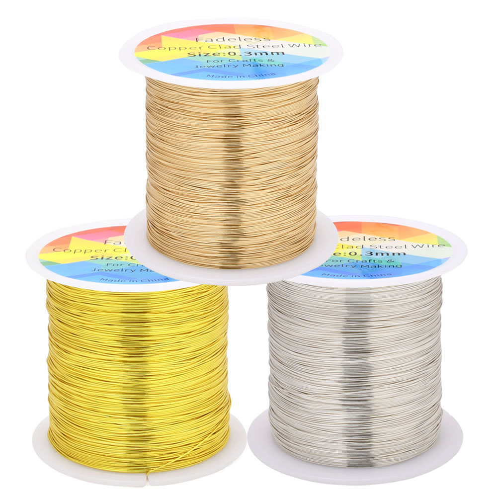 100m/328ft Fadeless Copper Cla - Jewelry Making Thread avaliação e preço