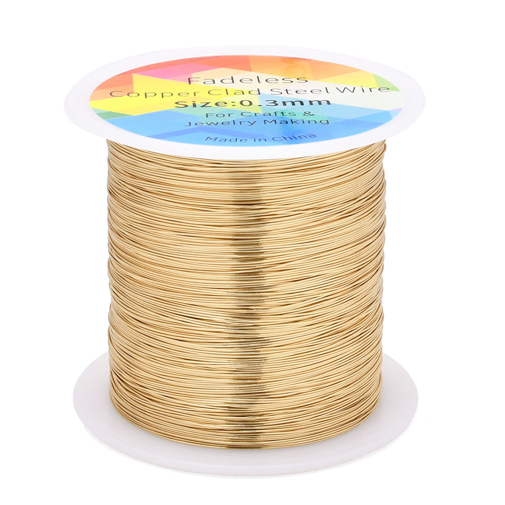 100m/328ft Fadeless Copper Cla - Jewelry Making Thread avaliação e preço