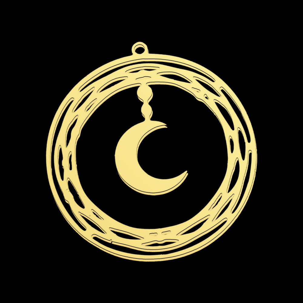 5pcs/Lot Stainless Steel Moon  - Jewelry Making In La avaliação e preço