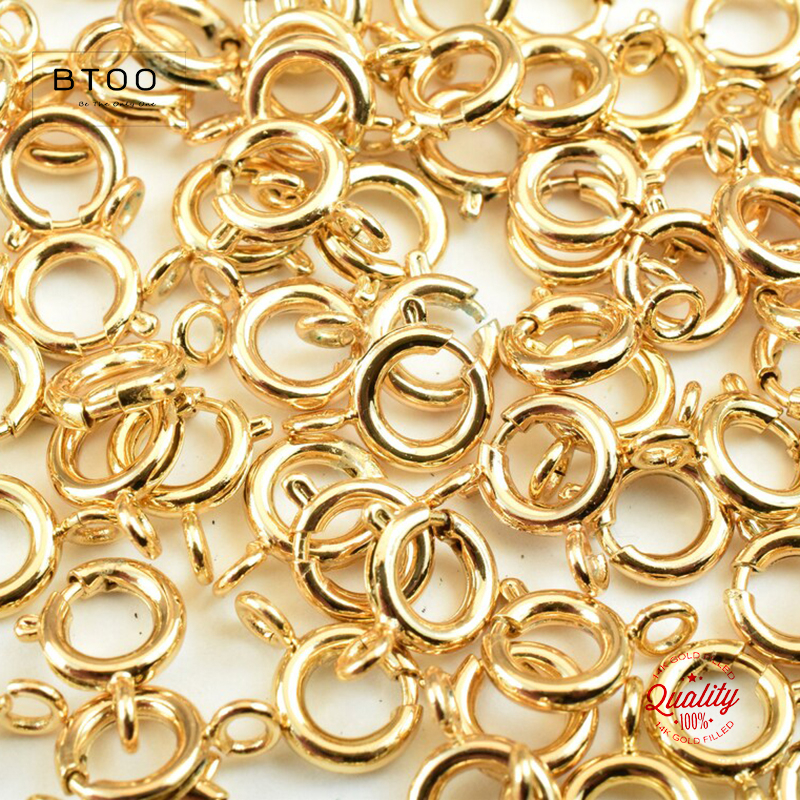 14K Gold Filled Spring Ring Cl - Jewelry Making Hardware avaliação e preço