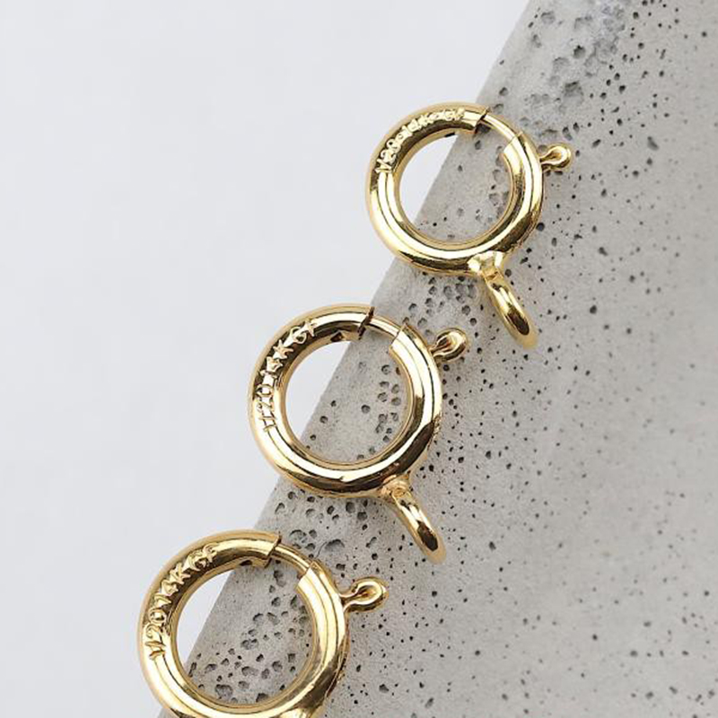 14K Gold Filled Spring Ring Cl - Jewelry Making Hardware avaliação e preço
