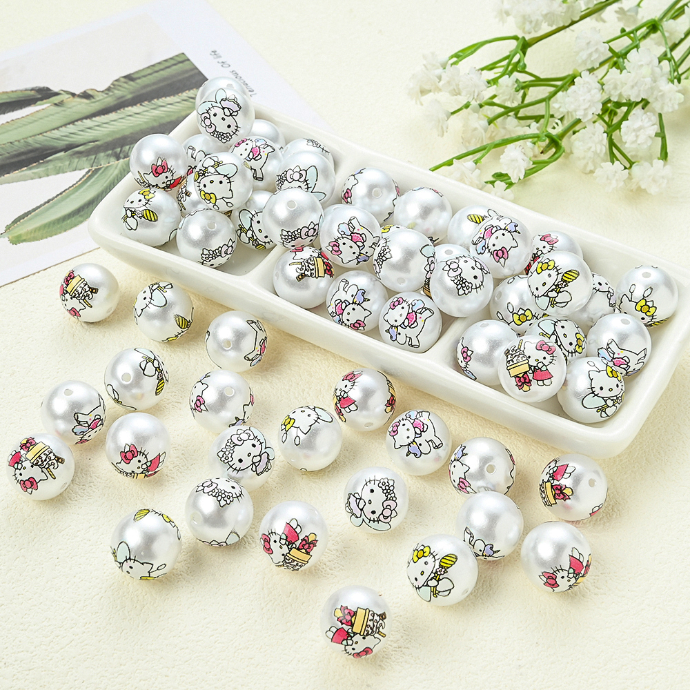 10pcs Sanrio Hello Kitty Round - Jewelry Making For Dummies avaliação e preço