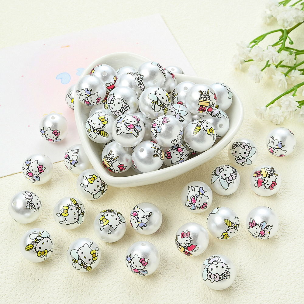 10pcs Sanrio Hello Kitty Round - Jewelry Making For Dummies avaliação e preço