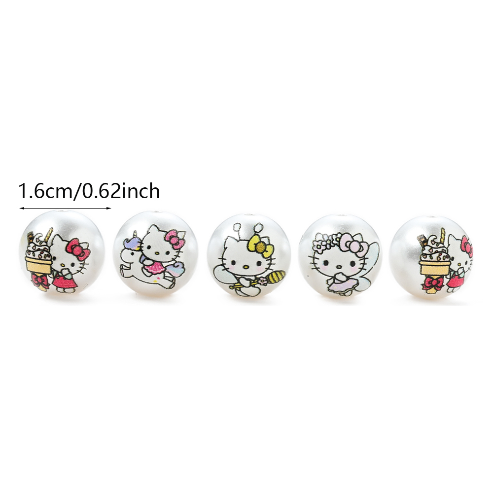 10pcs Sanrio Hello Kitty Round - Jewelry Making For Dummies avaliação e preço