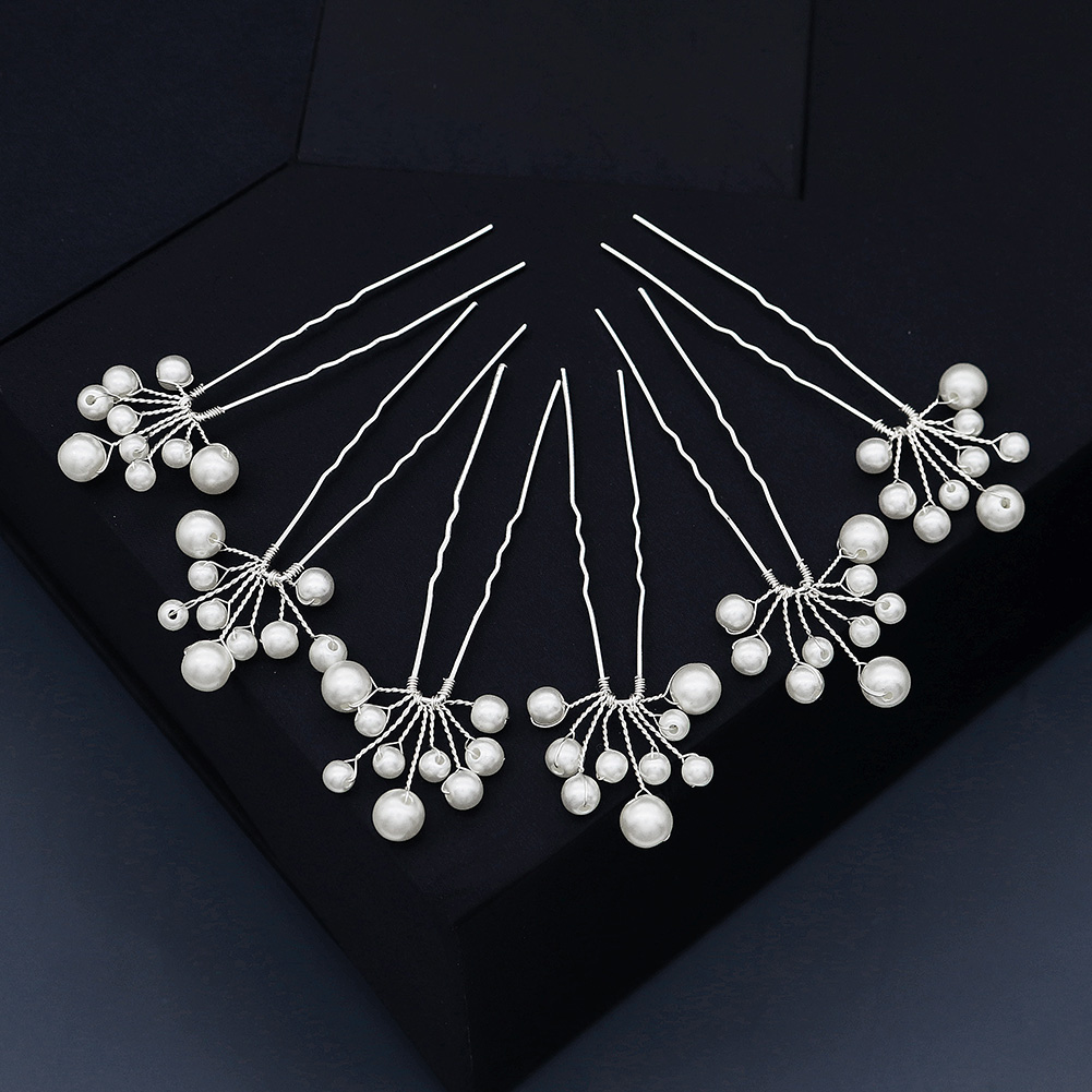 Vintage Pearl Flower Hairpin S - Jewelry Making Parts avaliação e preço